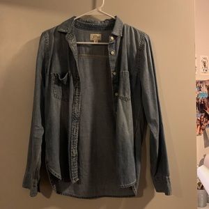 Jcrew classic denim shirt button down
